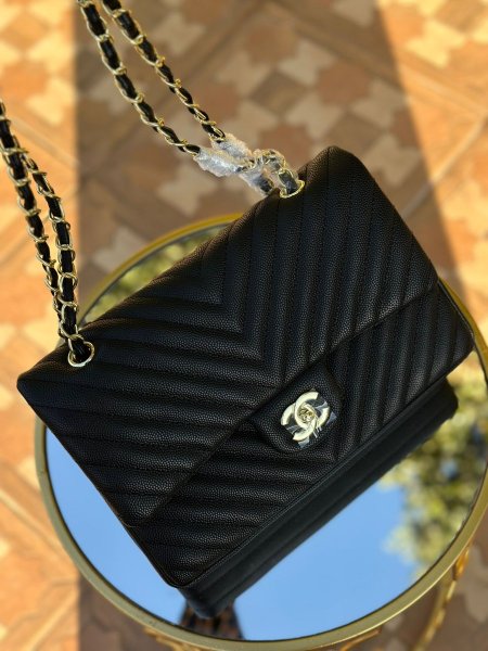 شانيل كلاسيك جلد كافيير🔥❤️