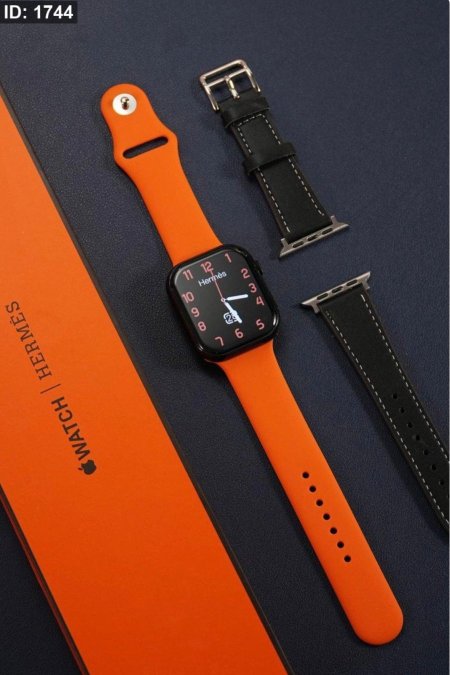 ساعة - Apple Hermis / الجيل العاشر S10 / مرفق مع الساعة ٣ قشطان ( 3 belt ) اسود