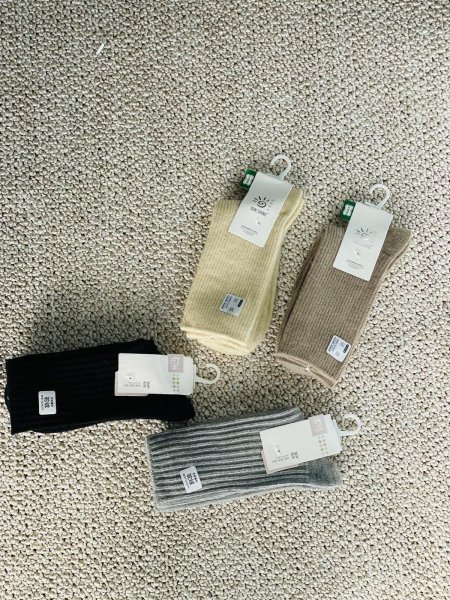 جرابين شتوية سادة